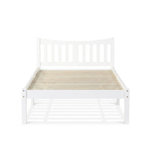 Load image into Gallery viewer, Capra King Single Wooden Bed Frame - White