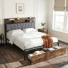 Load image into Gallery viewer, Rito Queen Metal Bed Frame - Grey