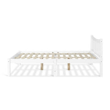 Load image into Gallery viewer, Capra Double Wooden Bed Frame - White