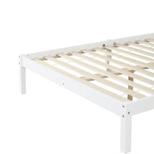 Load image into Gallery viewer, Capra Double Wooden Bed Frame - White