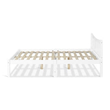 Load image into Gallery viewer, Capra Queen Wooden Bed Frame - White