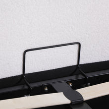 Load image into Gallery viewer, Isabella Boucle Queen Gas Lift Bed Frame - White