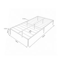 Load image into Gallery viewer, Lite King Single Metal Bed Frame - White
