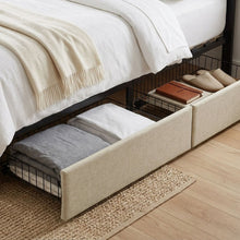 Load image into Gallery viewer, Strada Queen Bed Frame with 4 Drawers - Beige