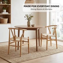 Load image into Gallery viewer, Winter Rope Seat Dining Chair Wishbone Chair Replica - Set of 2 - Natural