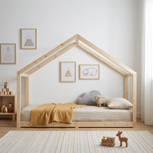 Load image into Gallery viewer, Homi Single Wooden Bed Frame - Natural