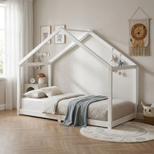 Load image into Gallery viewer, Homi Single Wooden Bed Frame - White