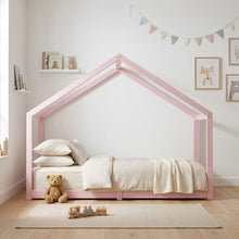 Load image into Gallery viewer, Homi Single Wooden Bed Frame - Pink