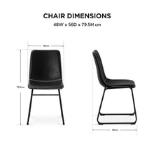 Load image into Gallery viewer, lt10696-grayson-pu-leather-dining-chair-set-of-2-black-2607012