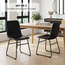 Load image into Gallery viewer, lt10696-grayson-pu-leather-dining-chair-set-of-2-black-2607011