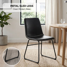 Load image into Gallery viewer, lt10696-grayson-pu-leather-dining-chair-set-of-2-black-2607015