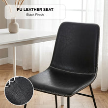 Load image into Gallery viewer, lt10696-grayson-pu-leather-dining-chair-set-of-2-black-2607013