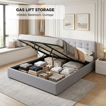 Load image into Gallery viewer, Abigail Super King Gas Lift Bed Frame - Grey