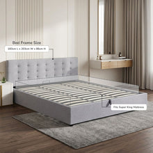 Load image into Gallery viewer, Abigail Super King Gas Lift Bed Frame - Grey