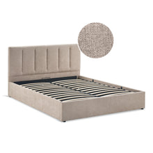 Load image into Gallery viewer, Stow Queen Gas Lift Bed Frame - Linen Khaki