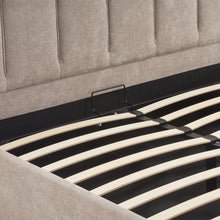 Load image into Gallery viewer, Stow Queen Gas Lift Bed Frame - Linen Khaki