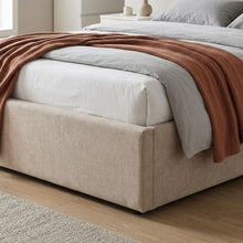 Load image into Gallery viewer, Stow Queen Gas Lift Bed Frame - Linen Khaki