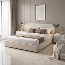 Load image into Gallery viewer, Steady Queen Gas Lift Bed Frame - Linen Beige