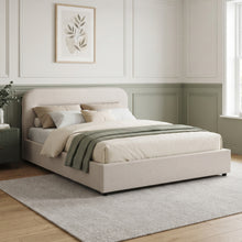 Load image into Gallery viewer, Steady Queen Gas Lift Bed Frame - Linen Beige