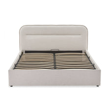 Load image into Gallery viewer, Steady Queen Gas Lift Bed Frame - Linen Beige