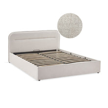 Load image into Gallery viewer, Steady Queen Gas Lift Bed Frame - Linen Beige