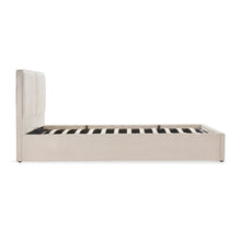 Load image into Gallery viewer, Pureloft Queen Gas Lift Bed Frame - Linen Light Beige