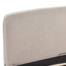 Load image into Gallery viewer, Linara Queen Gas Lift Bed Frame - Linen Light Beige