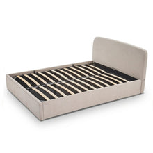 Load image into Gallery viewer, Linara Queen Gas Lift Bed Frame - Linen Light Beige