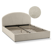 Load image into Gallery viewer, Nestly Queen Gas Lift Bed Frame - Linen Light Gray