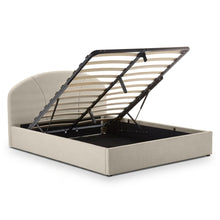 Load image into Gallery viewer, Nestly Queen Gas Lift Bed Frame - Linen Light Gray