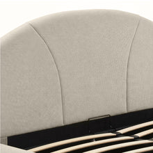 Load image into Gallery viewer, Nestly Linen Queen Gas Lift Bed Frame - Light Grey