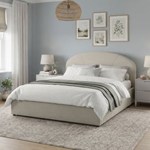 Load image into Gallery viewer, Nestly Queen Gas Lift Bed Frame - Linen Light Gray