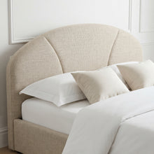 Load image into Gallery viewer, Nestly Linen Queen Gas Lift Bed Frame - Light Grey