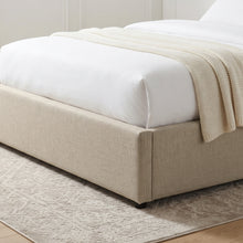 Load image into Gallery viewer, Nestly Queen Gas Lift Bed Frame - Linen Light Gray