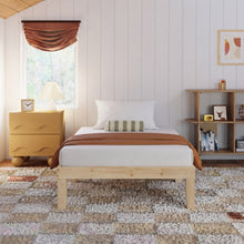Load image into Gallery viewer, Miro Single Wooden Bed Frame - Natural
