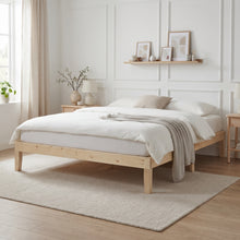 Load image into Gallery viewer, Miro Queen Wooden Bed Frame - Natural