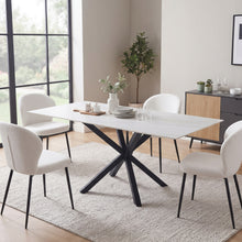 Load image into Gallery viewer, Frost Dining Table 160 x 90 x 78cm - White