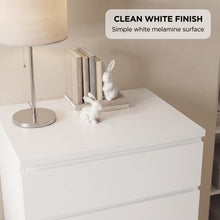 Load image into Gallery viewer, Tongass Wooden Slim Tallboy 6 Drawers - White