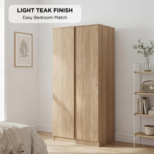 Load image into Gallery viewer, Benny 2 Door Wardrobe - Light Teak