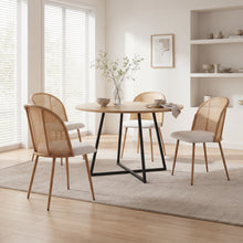 Load image into Gallery viewer, Palm Flannel Dining Chair - Set Of 4 - Beige