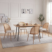 Load image into Gallery viewer, Palm Flannel Dining Chair - Set Of 4 - Beige
