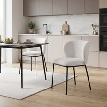 Load image into Gallery viewer, Dune Boucle Dining Chair - Set Of 2 - White