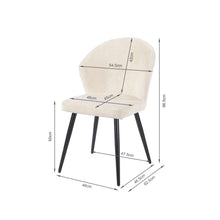 Load image into Gallery viewer, Mellow Boucle Dining Chair - Set Of 4 - Oatmeal