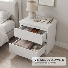 Load image into Gallery viewer, Tongass Wooden Bedside Table - White
