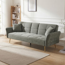 Load image into Gallery viewer, Forest 3 Seater Sofa Bed with Cup Holder - Green