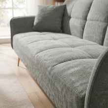 Load image into Gallery viewer, Forest 3 Seater Sofa Bed with Cup Holder - Green