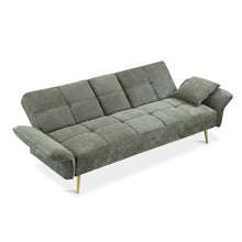Load image into Gallery viewer, Forest 3 Seater Sofa Bed with Cup Holder - Green
