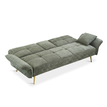 Load image into Gallery viewer, Forest 3 Seater Sofa Bed with Cup Holder - Green