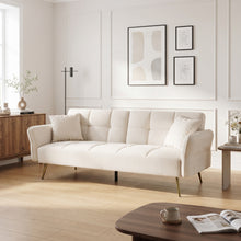 Load image into Gallery viewer, Forest 3 Seater Sofa Bed with Cup Holder - Beige