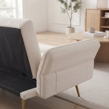 Load image into Gallery viewer, Forest 3 Seater Sofa Bed with Cup Holder - Beige